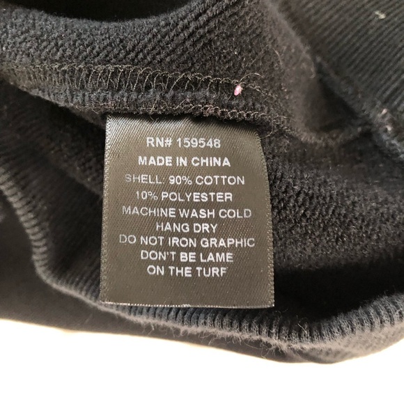 Born x Raised Black Embroidered Sleeves Hoodie Jacket Size Medium - Picture 5 of 7